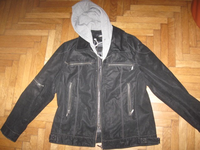 Usnjena jakna videz 2v1 C&A vel.L, 23€
