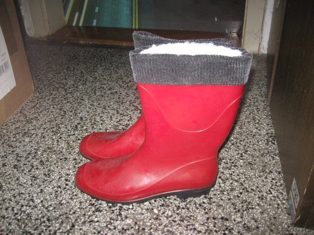 Dežni škornji z zimskim vložkom št.39, 10€