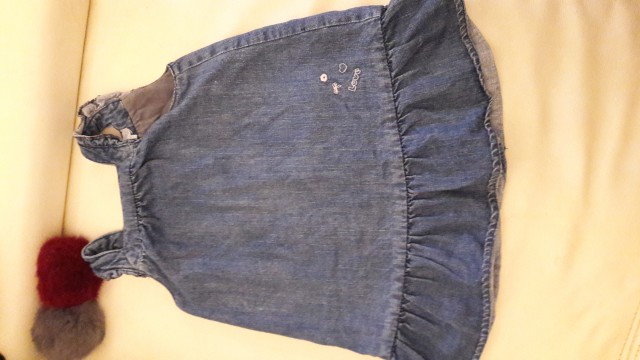 Jeans oblekica za 9-12 mesecev