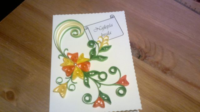Quilling zahvala