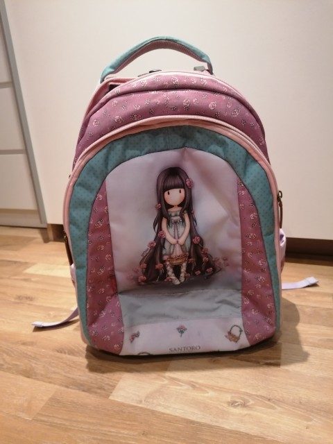 Šolska torba Santos, punčka Gorjuss Mognolia - foto