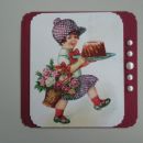 FB Stare razglednice 3 / Deklica s kolačem (Old postcards 3 / Girl with cake)