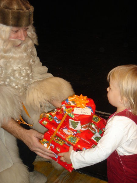 obisk Dedka Mraza na Lj gradu..