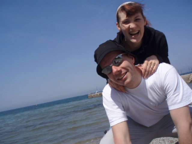 San Simon in Kajči kot super fotografka...od ene 6 slik, sva samo na tej oba:)