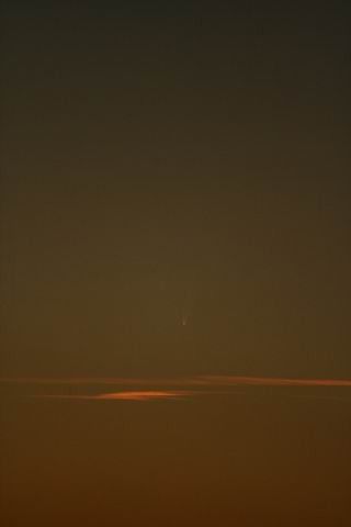 Sv. Jošt in komet McNaught, 12.1.2007 - foto povečava