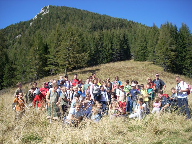 skupinska - v ozadju Goli vrh