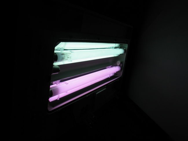 Dodajanje dveh 15W neonk v pokrov 130l akvari - foto povečava