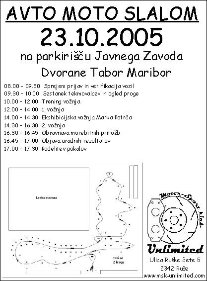Avtoslalom Maribor 23.10.2005