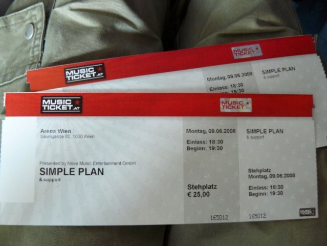 Koncert Simple Plan, Dunaj - foto