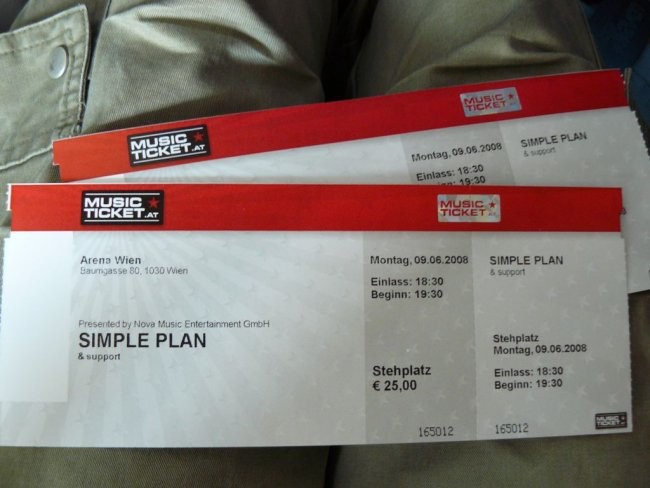 Koncert Simple Plan, Dunaj - foto povečava