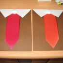 Čokoladne voščilnice, različne barve kravat tudi zažigajo