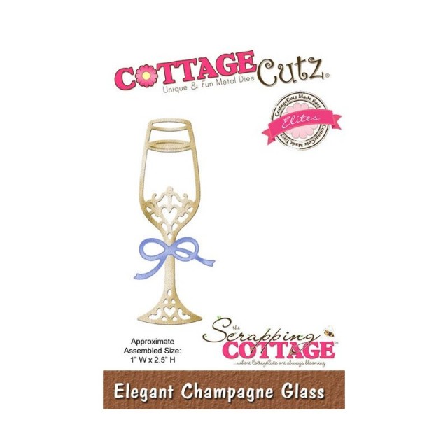Cottage cutz - elegant champagne glass    -  3€  +  poštnina
