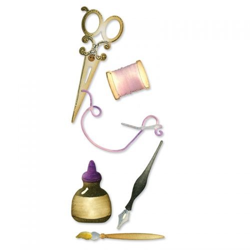 sizzix - sewing and writing set ( nov, neuporabljen set )  -  13,5€ + PTT