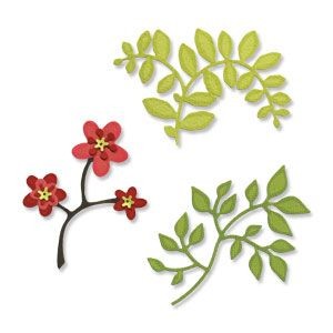 Sizzix - flowers, branches & leaves set  -  9,5€ + PTT