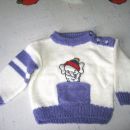 Nastal je novi puloverček in nisem mogla več nehati plesti za svojega še ne rojenega otroč