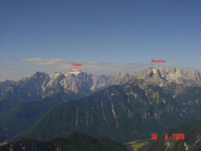 Triglav in Škrlatica.