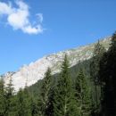 Začetek  grebena  Košute, najdaljšega gorskega grebena v slovenskih alpah.