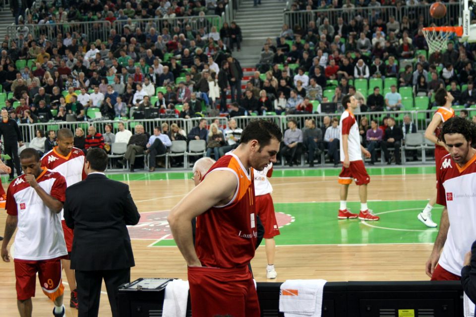 2011 0224 Evroliga Olimpija - Lottomatica - foto povečava