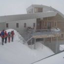 Tete Rousse 3167 m in sneženje.