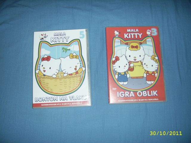 Hello Kitty, vsak DVD  2 eur