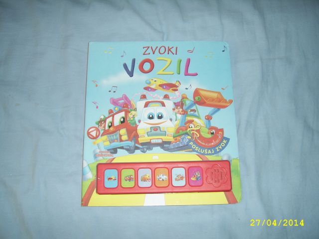 Zvočna knjigica VOZILA, 4 eur