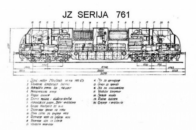 PLAVI VLAK  JŽ 761 /  V-300 u   "N" - foto