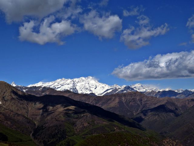 Na vrhu stene razgled za bogove, monte rosa in kaj še...