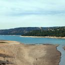 verdonsko jezero bistveno manjše, suša pač