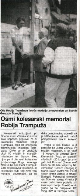 8. memorial Roberta Trampuža - 1992