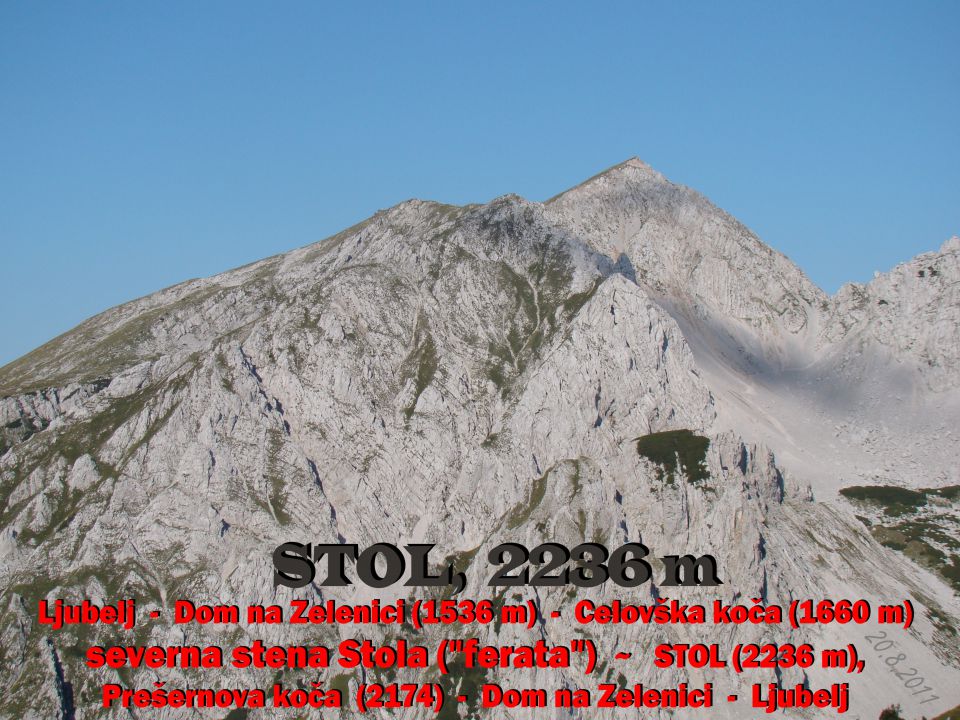 STOL, 2236 m, 20.8.2011  - foto povečava