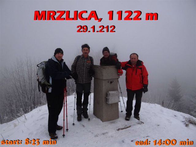 MRZLICA, 1122 m, 29.1.2012 - foto