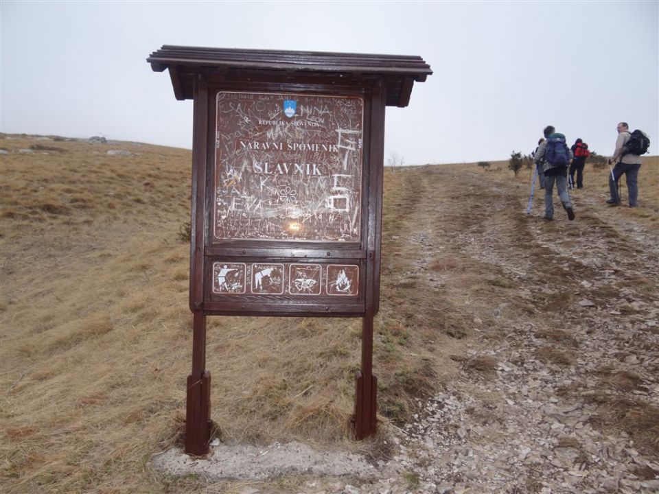 SLAVNIK,1028m in VREMŠČICA,1027m, 18.3.2012 - foto povečava