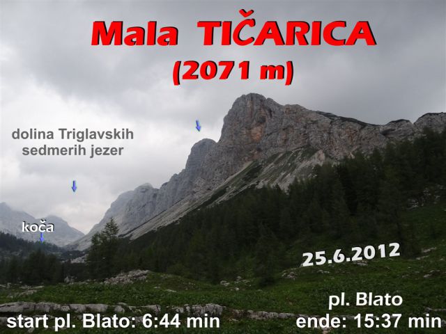 Mala TIČARICA, 2071 m, 25.6.2012 - foto