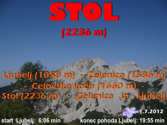 STOL, 2236 m, 1.7.2012  - foto