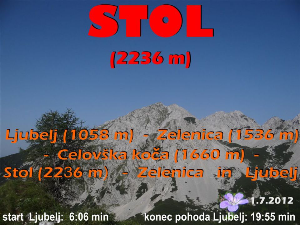STOL, 2236 m, 1.7.2012  - foto povečava