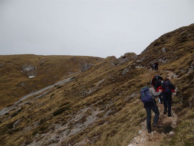 Pl. KOFCE in VELIKI VRH, 2088 m, 18.11.2012 - foto