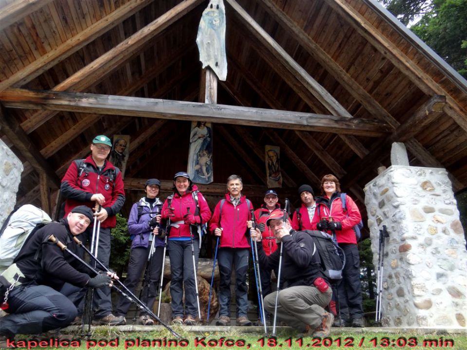 Pl. KOFCE in VELIKI VRH, 2088 m, 18.11.2012 - foto povečava