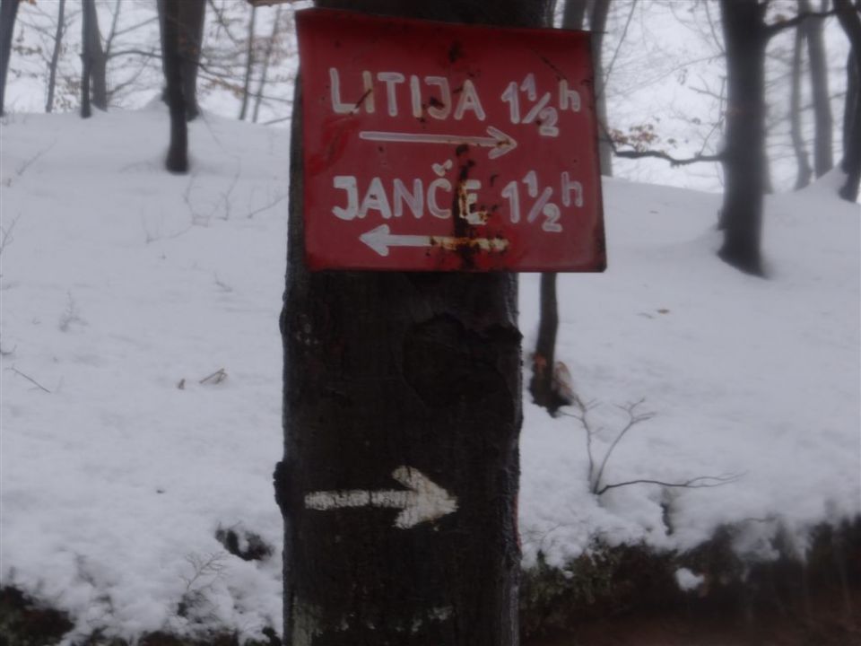 JEVNICA - JANČE (794 m) - LITIJA - foto povečava