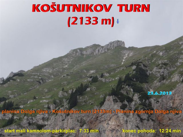 KOŠUTNIKOV TURN, 2133 m - foto