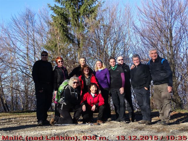 MALIČ (936 m) in ŠMOHOR, 13.12.2015 - foto