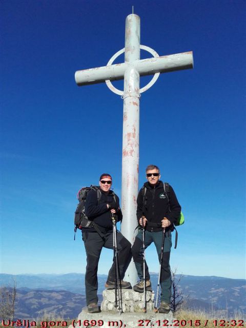 URŠLJA GORA. 1699 m, 27.12.2015 - foto