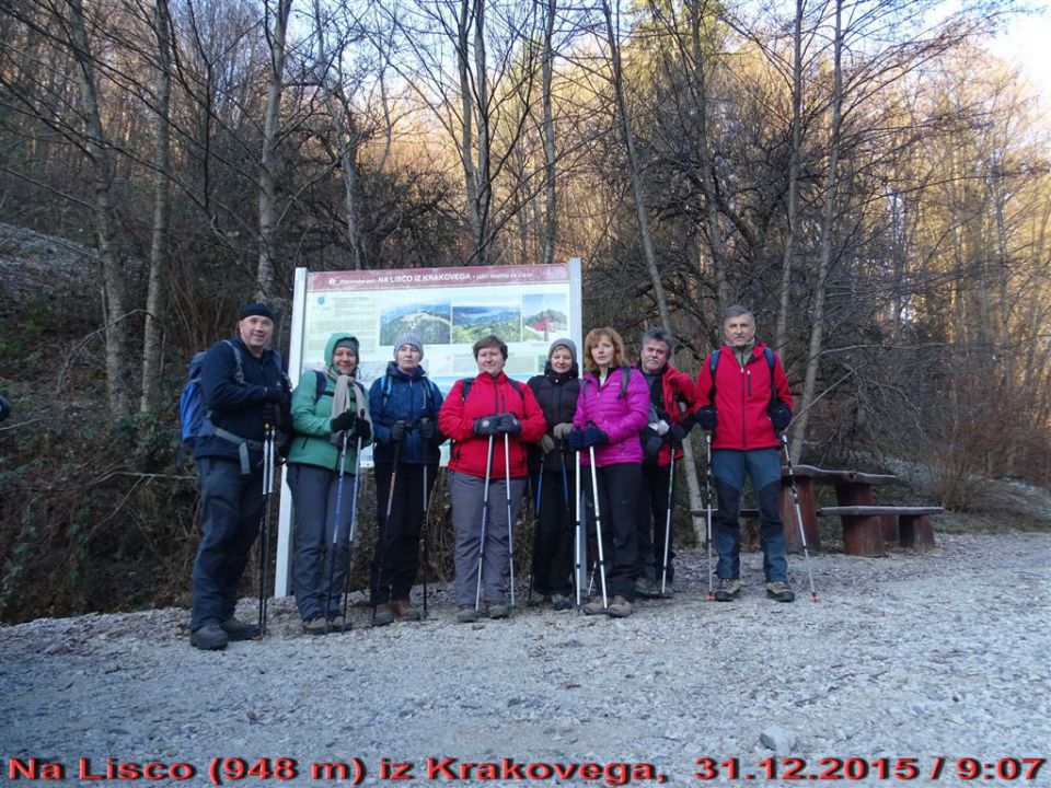 LISCA, 948 m, 31.12.2015 - foto povečava