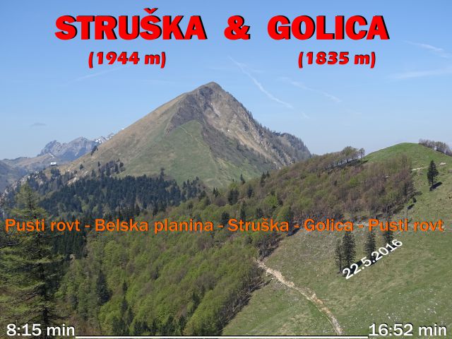 STRUŠKA (1944 m) in GOLICA (1835 m) - foto