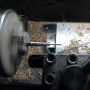 struženje 15mm visokega svečnika