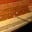 čepljanje plank z lesenimi čepi premera 1,2 mm