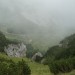 Pogled na Kamniško stran. Planina in koča