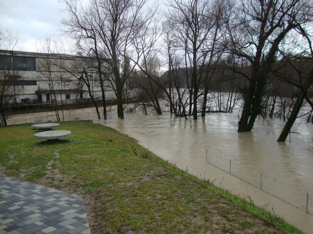 Stičišče reke Kokre in Save v Kranju