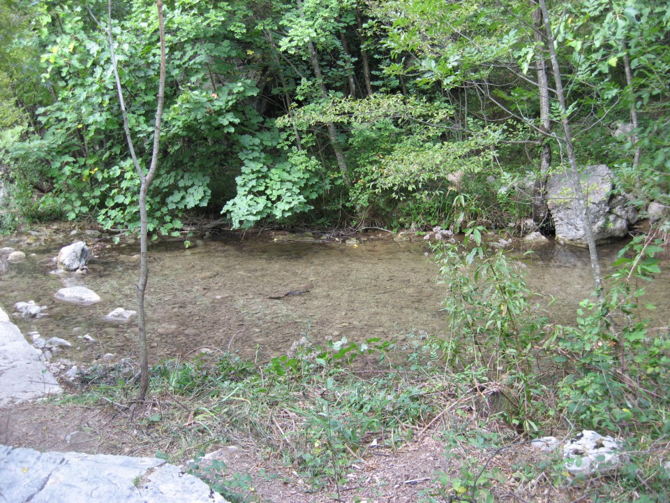 Potok Velika Paklenica ima trenutno malo vode