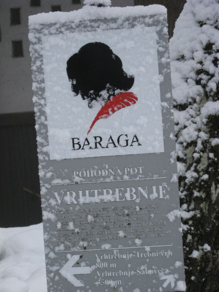 Oznaka za Baragovo pot