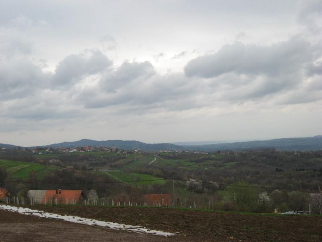 Pogled z Bojanje vasi po Beli Krajini.